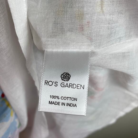 Ro's Garden Romy Dress Size XS Fantasia Floral White Blue Pink Mini - Picture 12 of 14